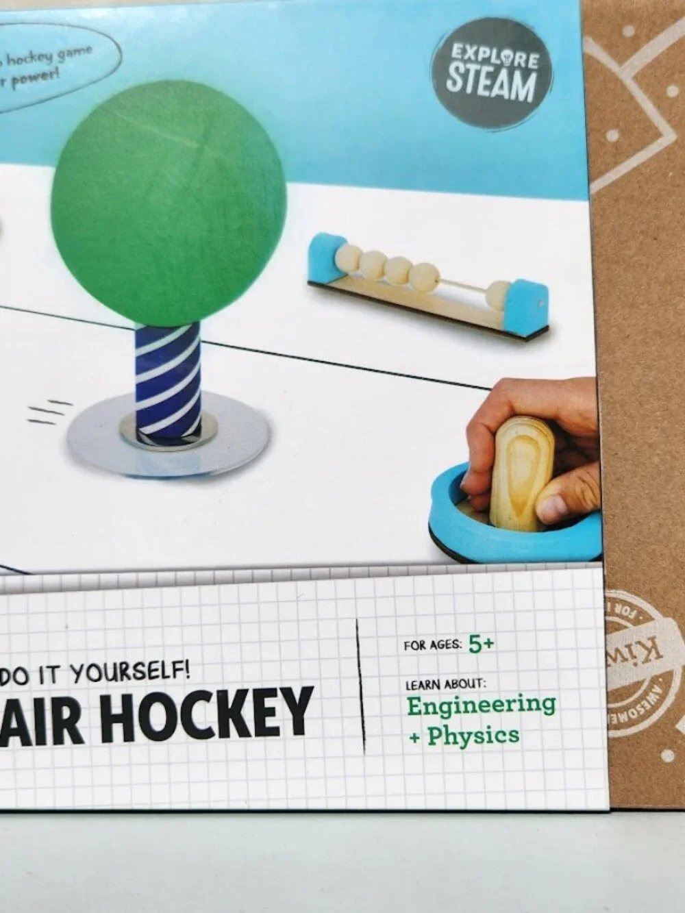 KiwiCo Air Hockey Kiwi Co Craft Kit STEM Toy Set Built once. All parts included.